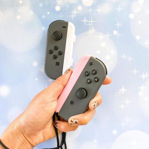 BelugaDesign Pastel Joy-Con Straps Pair | Switch Controller Wrist Accessory Compatible with Nintendo Switch Standard OLED Joycons (White) in Saudi Arabia