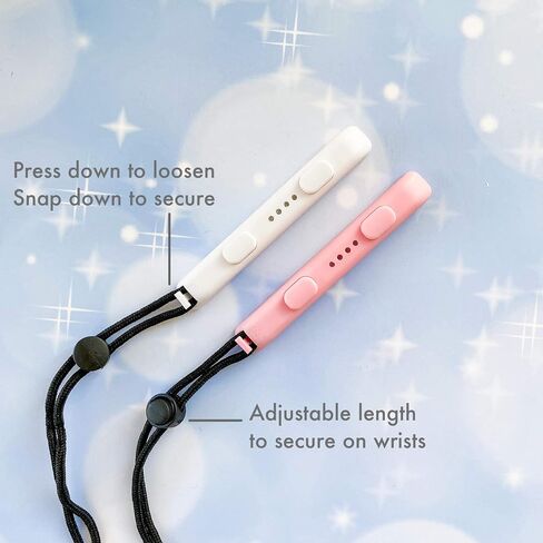 BelugaDesign Pastel Joy-Con Straps Pair | Switch Controller Wrist Accessory Compatible with Nintendo Switch Standard OLED Joycons (White) in Saudi Arabia
