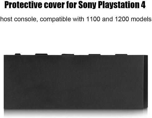 Zer one HDD Hard Driver Shell Case for PS4, Anti-Scratch Front Housing Shell Faceplate Replacement for Sony Playstation 4 PS4 Console(Black) in Saudi Arabia