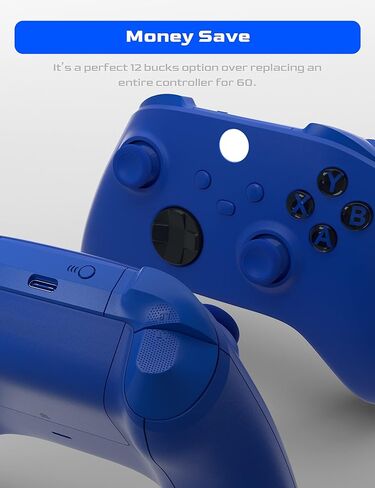 ممتص الصدمات البديل Benseager لوحدة تحكم Xbox Series X، قطع غيار أزرار ممتص الصدمات LB RB لوحدة تحكم Xbox Series X/S (أزرق) in Kuwait