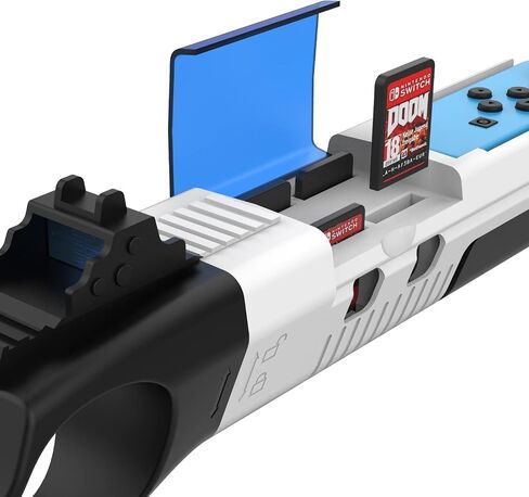 GH Joy con Gun Controller for Nintendo Switch (OLED) Shooting Games, Resident Evil, Cabela's, Sniper Elite, Doom, Hunting Simulator, Wolfenstein, Payday, Joycon Gun Grip Black in Kuwait