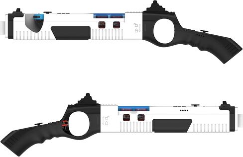 GH Joy con Gun Controller for Nintendo Switch (OLED) Shooting Games, Resident Evil, Cabela's, Sniper Elite, Doom, Hunting Simulator, Wolfenstein, Payday, Joycon Gun Grip Black in Kuwait