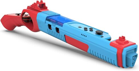 GH Joy con Gun Controller for Nintendo Switch (OLED) Shooting Games, Resident Evil, Cabela's, Sniper Elite, Doom, Hunting Simulator, Wolfenstein, Payday, Joycon Gun Grip Black in Kuwait