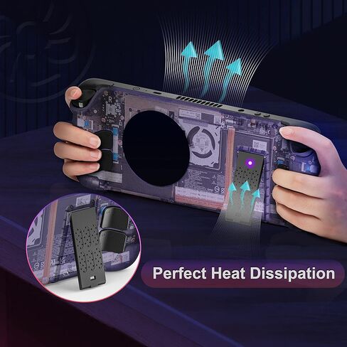 لوحة خلفية شفافة من CENPIN متوافقة مع سطح البخار، مجموعة حافظة بديلة من إصدار Clear Edition متوافقة مع سطح البخار، وأزرار بثلاثة ارتفاعات وملمس مختلفين in Kuwait