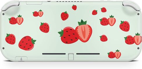 Tacky design Strawberry Skin Compatible with Nintendo Switch lite, Green Switch lite Stickers Vinyl 3m Decal Cute Full wrap Cover in Saudi Arabia