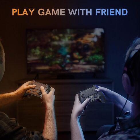 وحدة تحكم التبديل Boconna، وحدة تحكم لاسلكية احترافية متوافقة مع Switch/Lite/OLED، وحدة تحكم التبديل اللاسلكية تدعم زر قابل للبرمجة/6 محاور/Turbo/3 مستويات اهتزاز in Kuwait