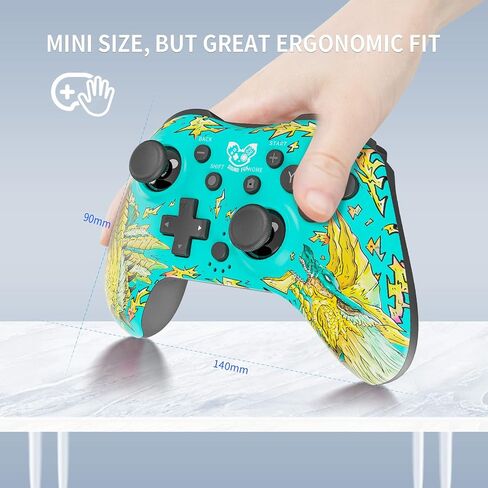 وحدة تحكم ألعاب لاسلكية SOUND FOX لجهاز Nintendo Switch//Lite/PC، لوحة ألعاب لاسلكية احترافية مع تصميم غطاء مغناطيسي يدعم الاهتزاز/Turbo/Macro/360 درجة للتحكم في الحركة/وظيفة التنبيه/لقطة الشاشة in Kuwait