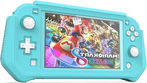 Protective Case for Nintendo Switch Lite, Switch Lite Case with Detachable Screen Protector Cover + Hand Grip Case Compatible with Nintendo Switch Lite 2019, Black in Kuwait