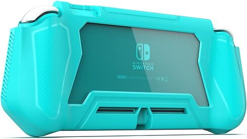 Protective Case for Nintendo Switch Lite, Switch Lite Case with Detachable Screen Protector Cover + Hand Grip Case Compatible with Nintendo Switch Lite 2019, Black in Kuwait