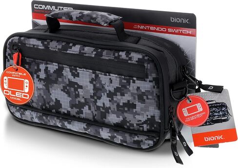 bionik BNK-9030 Commuter Reinforced Tactile Bag for Nintendo Switch and Accessories, Black in Kuwait