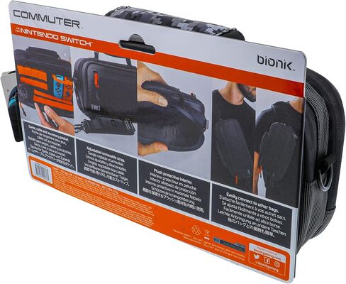 bionik BNK-9030 Commuter Reinforced Tactile Bag for Nintendo Switch and Accessories, Black in Kuwait