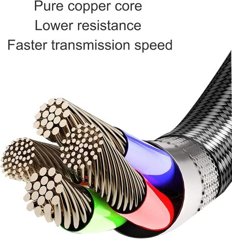 كيبل USB C بطول 10 اقدام من قطعتين مناسب لذراع تحكم بلاي ستيشن 5 وXbox Series X/S، سلك شاحن طاقة من النوع C in Kuwait