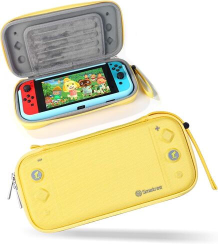 Smatree Hard Shell Carry Case for Nintendo Switch with 10 Game Cartridges, Protective Storage Case for Travel（Black） in Saudi Arabia