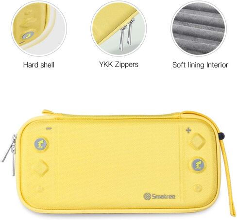 Smatree Hard Shell Carry Case for Nintendo Switch with 10 Game Cartridges, Protective Storage Case for Travel（Black） in Saudi Arabia