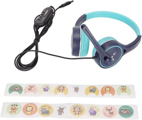 سماعة ألعاب USB، سماعة رأس سلكية USB متعددة الوظائف للأطفال، سماعات رأس ستيريو عالية الدقة وخفيفة الوزن، سماعة موسيقى سلكية للأطفال والمراهقين والأولاد والبنات in Kuwait