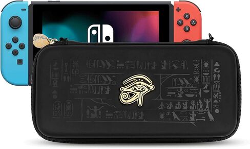 Geekshare Cute Carrying Case Compatible with Nintendo Switch/Switch OLED - Portable Hardshell Slim Travel Carrying Case fit Switch Console & Game Accessories - A Wrist Strap (Land of Mystery) in Saudi Arabia