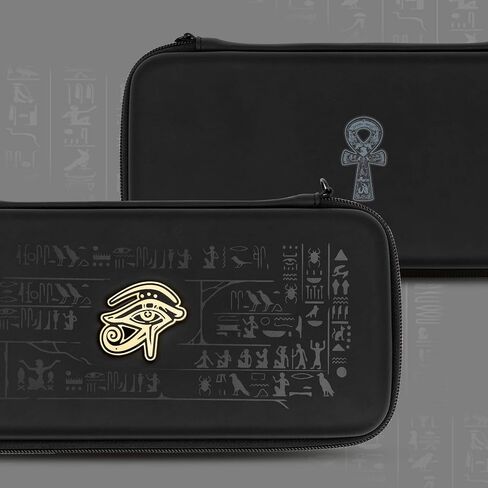Geekshare Cute Carrying Case Compatible with Nintendo Switch/Switch OLED - Portable Hardshell Slim Travel Carrying Case fit Switch Console & Game Accessories - A Wrist Strap (Land of Mystery) in Saudi Arabia