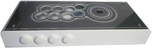 Cdragon Arcade Joystick Metal Panel Case DIY Set Set Kits ميل حافظة بديلة للعبة القتال القديمة in Kuwait