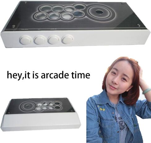 Cdragon Arcade Joystick Metal Panel Case DIY Set Set Kits ميل حافظة بديلة للعبة القتال القديمة in Kuwait