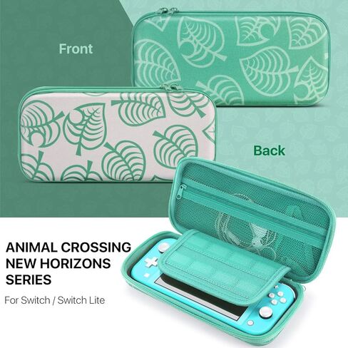 حافظة سفر TNP لجهاز نينتندو سويتش لايت نيو هورايزون أنيمال ليف كروسنج محمولة تحمل غلاف صلب من مادة إي في إيه غطاء فاخر لوحدة تحكم سويتش لايت، وحدة تحكم جوي كون، حاملات بطاقات الألعاب in Kuwait
