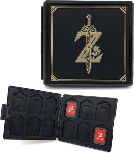 doepeBAE Game Card Case for Nintendo Switch,Portable Game Card Holder,Hard Shell Game Card Storage Case,Large Capacity Switch Game Card Organizer with 12 Card Slots (M Green) in Saudi Arabia