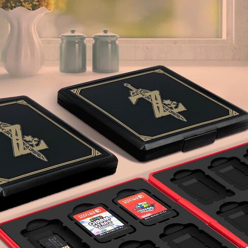 doepeBAE Game Card Case for Nintendo Switch,Portable Game Card Holder,Hard Shell Game Card Storage Case,Large Capacity Switch Game Card Organizer with 12 Card Slots (M Green) in Saudi Arabia