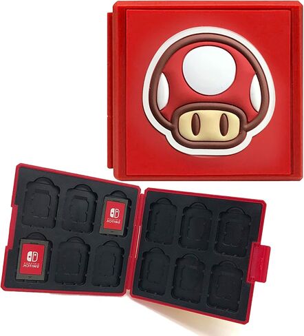 doepeBAE Game Card Case for Nintendo Switch,Portable Game Card Holder,Hard Shell Game Card Storage Case,Large Capacity Switch Game Card Organizer with 12 Card Slots (M Green) in Saudi Arabia