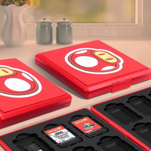 doepeBAE Game Card Case for Nintendo Switch,Portable Game Card Holder,Hard Shell Game Card Storage Case,Large Capacity Switch Game Card Organizer with 12 Card Slots (M Green) in Saudi Arabia