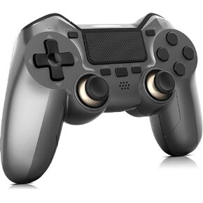 وحدة تحكم OFOTEIN، وحدة تحكم ألعاب متوافقة مع Playstation 4/Slim/Pro/PC مع عصا تحكم سريعة الاستجابة وأزرار/صوت/Turbo in Kuwait