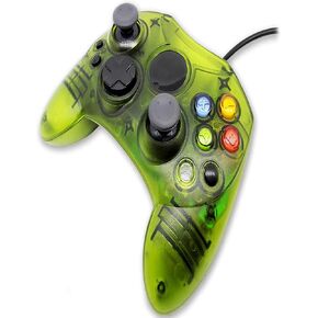 Mekela Classic Wired Controller Gamepad Joysticks for Xbox S Type Console (ClearGreen) in Saudi Arabia