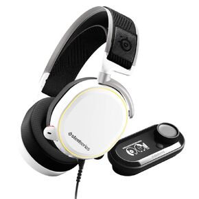 SteelSeries Arctis Pro + GameDAC Wired Gaming Headset - Certified Hi-Res Audio - Dedicated DAC and Amp - for PS5/PS4 and PC - White in Kuwait