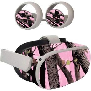 MIGHTY SKINS MightySkins Skin متوافق مع Oculus Quest 2 - Pink Tree Camo | غطاء ملتف واقٍ ومتين وفريد ​​من نوعه من الفينيل | سهل التطبيق والإزالة وتغيير الأنماط | صنع في الولايات المتحدة الأمريكية