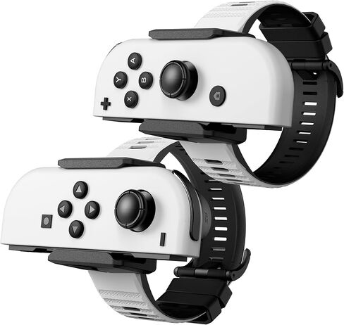 Upgraded Wrist Bands for Just Dance 2025 2024 2023 2022 2021 Switch and for Zumba Burn It Up, ZAONOOL Soft Dance Straps for Nintendo Switch & Switch OLED Joy Con Controller, 2 Pack for Adults and Kids in Saudi Arabia
