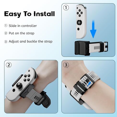 Upgraded Wrist Bands for Just Dance 2025 2024 2023 2022 2021 Switch and for Zumba Burn It Up, ZAONOOL Soft Dance Straps for Nintendo Switch & Switch OLED Joy Con Controller, 2 Pack for Adults and Kids in Saudi Arabia