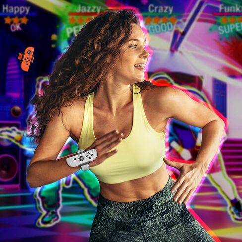 Upgraded Wrist Bands for Just Dance 2025 2024 2023 2022 2021 Switch and for Zumba Burn It Up, ZAONOOL Soft Dance Straps for Nintendo Switch & Switch OLED Joy Con Controller, 2 Pack for Adults and Kids in Saudi Arabia