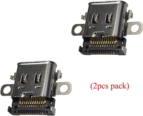 MFLDSFLHM (2pcs Pack) for Switch DC Power Charging Port Connector Replacement Parts for Nintendo Switch NS Console in Saudi Arabia