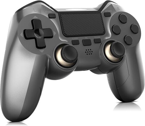 وحدة تحكم OFOTEIN، وحدة تحكم ألعاب متوافقة مع Playstation 4/Slim/Pro/PC مع عصا تحكم سريعة الاستجابة وأزرار/صوت/Turbo in Saudi Arabia