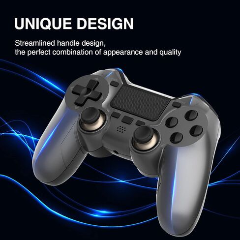وحدة تحكم OFOTEIN، وحدة تحكم ألعاب متوافقة مع Playstation 4/Slim/Pro/PC مع عصا تحكم سريعة الاستجابة وأزرار/صوت/Turbo in Saudi Arabia