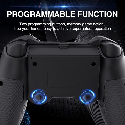 وحدة تحكم OFOTEIN، وحدة تحكم ألعاب متوافقة مع Playstation 4/Slim/Pro/PC مع عصا تحكم سريعة الاستجابة وأزرار/صوت/Turbo in Saudi Arabia