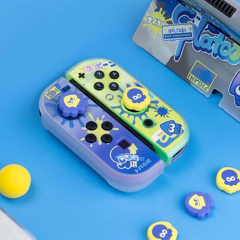 Switch Thumb Grips Joystick Caps Compatible with Splatoon Nintendo Switch, Cute Silicone Joystick Cover Compatible with Nintendo Switch OLED/Lite Controller Accessories in Saudi Arabia