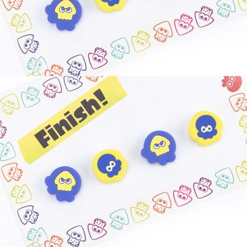 Switch Thumb Grips Joystick Caps Compatible with Splatoon Nintendo Switch, Cute Silicone Joystick Cover Compatible with Nintendo Switch OLED/Lite Controller Accessories in Saudi Arabia
