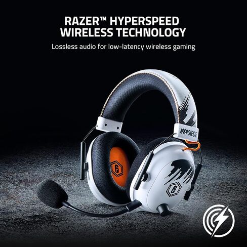 Razer BlackShark V2 Pro - سماعة رأس لاسلكية ممتازة للألعاب الرياضية الإلكترونية (تقنية لاسلكية فائقة السرعة، محركات Tri Force Titanium 50 مم، ميكروفون فائق الوضوح Supercardioid) Rainbow 6 Siege (متجددة) in Saudi Arabia