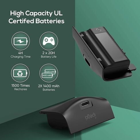 FASTSNAIL Cooling Fan Station for Xbox Series S - 1400mAh Rechargeable Battery Pack & Dual Controller Charging Dock, High Speed Cooler Stand with Headset Holder Compatible with Xbox Series S Console in Saudi Arabia
