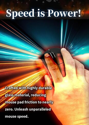 زلاجات ماوس ألعاب زجاجية رفيعة للغاية من OniAim بقطر 0.55 مم لأقدام ماوس Logitech G Pro X Superlight - انزلاق سلس بشكل استثنائي مع حواف مستديرة مع منظف كحول (أحمر زجاجي) in Kuwait