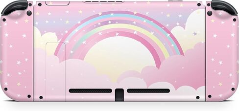 تصميم مبتذل جلد Kawaii يونيكورن متوافق مع نينتندو سويتش، ملصق فينيل 3M من الفينيل الوردي، غطاء ملتف كامل in Saudi Arabia