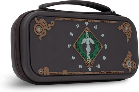 حقيبة حمل من السيليكون المضيئة من WISHAVEN متوافقة مع حافظة Nintendo Switch/Switch OLED مع قبضة مريحة - حقيبة حمل رفيعة محمولة للسفر، ملحقات مفاتيح التخزين (الآثار المفقودة) in Kuwait