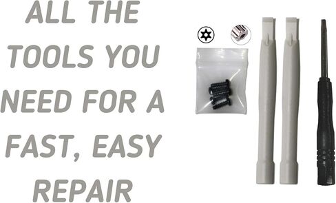 XBOX Thumbstick Replacement Kit - black replacement joysticks for XBOX ONE - Comfortable and durable grip - Analog joysticks (4pcs), xbox screwdriver, pry tools, and extra screws. (1) in Saudi Arabia