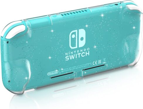 NANANINO Switch lite Clear Glitter Case, Switch lite Protective Case, Switch lite Soft TPU Case - Black in Saudi Arabia
