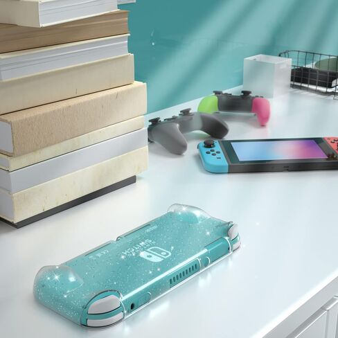 NANANINO Switch lite Clear Glitter Case, Switch lite Protective Case, Switch lite Soft TPU Case - Black in Saudi Arabia