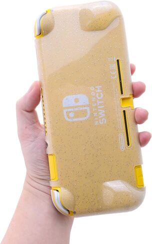 NANANINO Switch lite Clear Glitter Case, Switch lite Protective Case, Switch lite Soft TPU Case - Black in Saudi Arabia